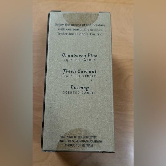 Trader Joe’s - Candle Tin Trio Winter ‘23 x 2 - Picture 4 of 5